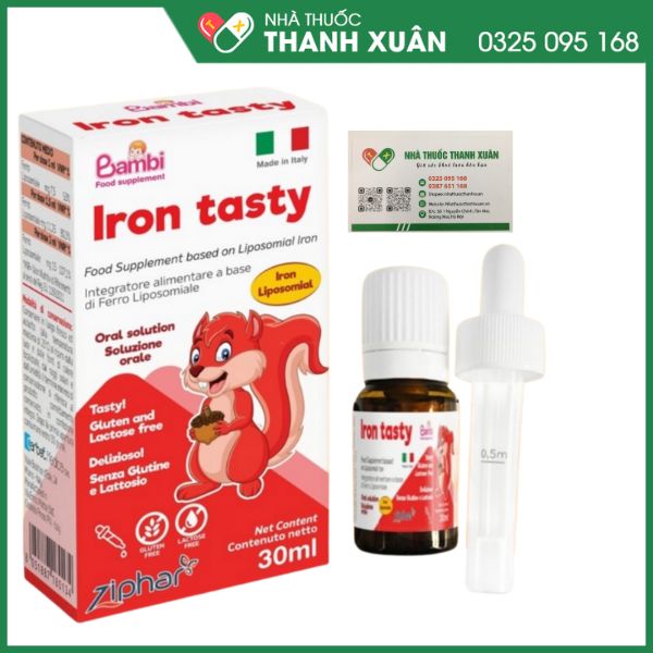 Iron Tasty - Sắt sinh học dạng giọt cho bé từ sơ sinh